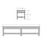 Highwood Usa 6ft Commercial Grade Backless Picnic Bench Outdoor Furniture for Patio, Yard and Garden CM-BENSQ61-EUC - alternate 3
